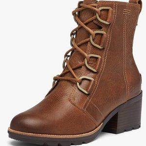 Sorel Cate Lace Boots Brown / Velvet Tan - Size 8.5 - Lace Up Booties